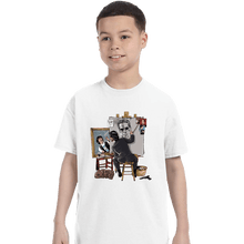 Load image into Gallery viewer, Secret_Shirts T-Shirts, Youth / XS / White Keanu Portrait