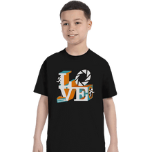 Load image into Gallery viewer, Shirts T-Shirts, Youth / XS / Black Love Portal