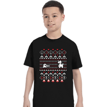Load image into Gallery viewer, Shirts T-Shirts, Youth / XS / Black It's Dangerous To Go Alone At Christmas