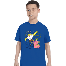Load image into Gallery viewer, Daily_Deal_Shirts T-Shirts, Youth / XS / Royal Blue Sponge Knight Returns
