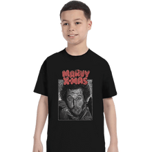 Load image into Gallery viewer, Shirts T-Shirts, Youth / XS / Black Marvy X-Mas