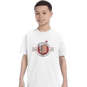 Shirts T-Shirts, Youth / XS / White Sushi Love