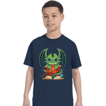 Load image into Gallery viewer, Shirts T-Shirts, Youth / XS / Navy Dragon Dice