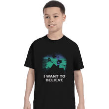 Load image into Gallery viewer, Shirts T-Shirts, Youth / XL / Black Believe In Magic