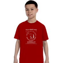 Load image into Gallery viewer, Daily_Deal_Shirts T-Shirts, Youth / XS / Red Space Coyote Sriracha