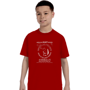 Daily_Deal_Shirts T-Shirts, Youth / XS / Red Space Coyote Sriracha