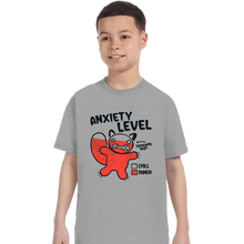 Load image into Gallery viewer, Daily_Deal_Shirts T-Shirts, Youth / XS / Sports Grey Anxiety Level Panda