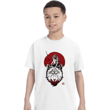 Load image into Gallery viewer, Shirts T-Shirts, Youth / XS / White Wolf Princess Ink