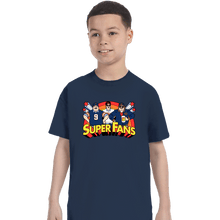 Load image into Gallery viewer, Daily_Deal_Shirts T-Shirts, Youth / XS / Navy Da Super Fans