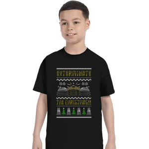 Shirts T-Shirts, Youth / XS / Black Dalek Xmas