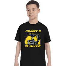 Load image into Gallery viewer, Secret_Shirts T-Shirts, Youth / XS / Black Johnny 5 Alive