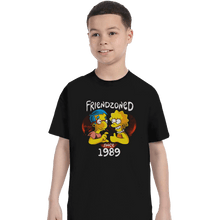 Load image into Gallery viewer, Shirts T-Shirts, Youth / XS / Black Friendzoned
