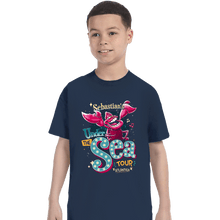 Load image into Gallery viewer, Daily_Deal_Shirts T-Shirts, Youth / XS / Navy Under The Sea Tour
