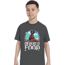 Load image into Gallery viewer, Daily_Deal_Shirts T-Shirts, Youth / XS / Charcoal I'm Here For The Food