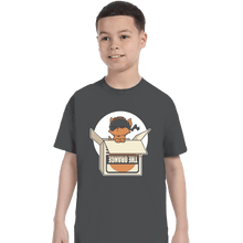 Load image into Gallery viewer, Shirts T-Shirts, Youth / XS / Charcoal Sneaky Kitty