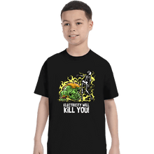 Load image into Gallery viewer, Daily_Deal_Shirts T-Shirts, Youth / XS / Black Electricity Will Kill You