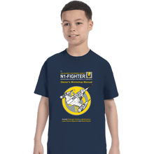 Load image into Gallery viewer, Daily_Deal_Shirts T-Shirts, Youth / XS / Navy N1 Fighter Manual