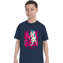 Load image into Gallery viewer, Daily_Deal_Shirts T-Shirts, Youth / XS / Navy The Black Queen