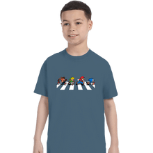 Load image into Gallery viewer, Secret_Shirts T-Shirts, Youth / XS / Indigo Blue The Pixels