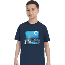 Load image into Gallery viewer, Daily_Deal_Shirts T-Shirts, Youth / XS / Navy Fighting Evil By Moonlight