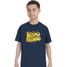 Load image into Gallery viewer, Secret_Shirts T-Shirts, Youth / XS / Navy Besto Friendo