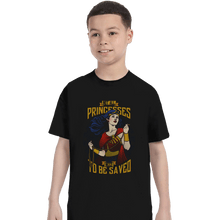 Load image into Gallery viewer, Shirts T-Shirts, Youth / XL / Black Not All Princesses Need to Be Saved