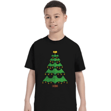 Load image into Gallery viewer, Daily_Deal_Shirts T-Shirts, Youth / XS / Black Holy Christmas Tree, Batman!