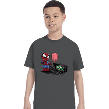Load image into Gallery viewer, Daily_Deal_Shirts T-Shirts, Youth / XS / Charcoal Spider IT