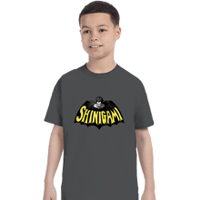 Load image into Gallery viewer, Shirts T-Shirts, Youth / XS / Charcoal Bat Shinigami