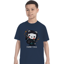 Load image into Gallery viewer, Shirts T-Shirts, Youth / XL / Navy Hello Cara
