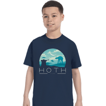 Load image into Gallery viewer, Shirts T-Shirts, Youth / XS / Navy Hoth Icy Planet