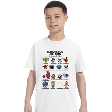 Load image into Gallery viewer, Daily_Deal_Shirts T-Shirts, Youth / XS / White Marvelous Mr. Men