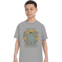 Load image into Gallery viewer, Daily_Deal_Shirts T-Shirts, Youth / XS / Sports Grey Vitruvian Cookie
