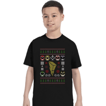 Load image into Gallery viewer, Shirts T-Shirts, Youth / XS / Black Mighty Morphin Christmas