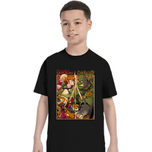 Load image into Gallery viewer, Daily_Deal_Shirts T-Shirts, Youth / XS / Black Samurai Sukubi vs Shurekku