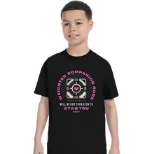 Load image into Gallery viewer, Shirts T-Shirts, Youth / XS / Black Companion Cube Emblem