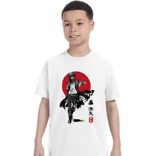 Load image into Gallery viewer, Daily_Deal_Shirts T-Shirts, Youth / XS / White Dabi Sumi-e