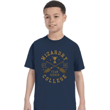 Load image into Gallery viewer, Daily_Deal_Shirts T-Shirts, Youth / XS / Navy Team Seeker