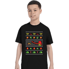 Load image into Gallery viewer, Shirts T-Shirts, Youth / XS / Black Alex Kidd In Christmas World