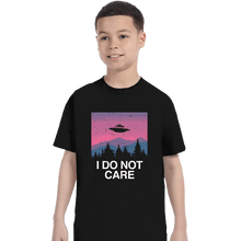 Load image into Gallery viewer, Secret_Shirts T-Shirts, Youth / XS / Black I Do Not Care