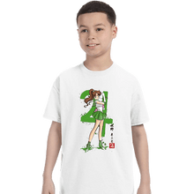 Load image into Gallery viewer, Daily_Deal_Shirts T-Shirts, Youth / XS / White Jupiter Sumi-e