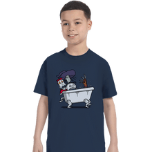 Load image into Gallery viewer, Daily_Deal_Shirts T-Shirts, Youth / XS / Navy Halloween Bathtub