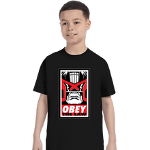 Load image into Gallery viewer, Daily_Deal_Shirts T-Shirts, Youth / XS / Black Obey The Law
