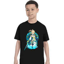 Load image into Gallery viewer, Shirts T-Shirts, Youth / XS / Black Dandelion Knight Jean