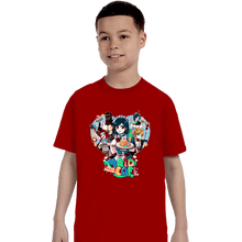 Load image into Gallery viewer, Shirts T-Shirts, Youth / XS / Red Final Heaven Maid Cafe