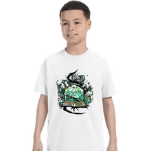 Load image into Gallery viewer, Shirts T-Shirts, Youth / XS / White Dice Sketch