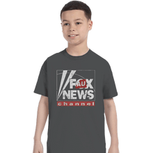 Load image into Gallery viewer, Shirts T-Shirts, Youth / XL / Charcoal Faux News