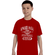 Load image into Gallery viewer, Shirts T-Shirts, Youth / XL / Red Knibb High Football Rules