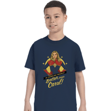 Load image into Gallery viewer, Shirts T-Shirts, Youth / XL / Navy Better Page Carol