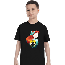 Load image into Gallery viewer, Secret_Shirts T-Shirts, Youth / XS / Black Ariel Shadows
